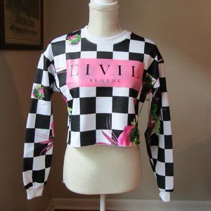 Civil Regime Cropped Sweatshirt